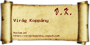 Virág Koppány névjegykártya